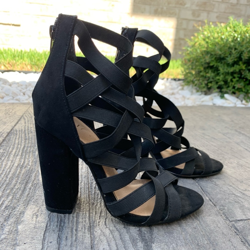 Strappy Black Heels 6